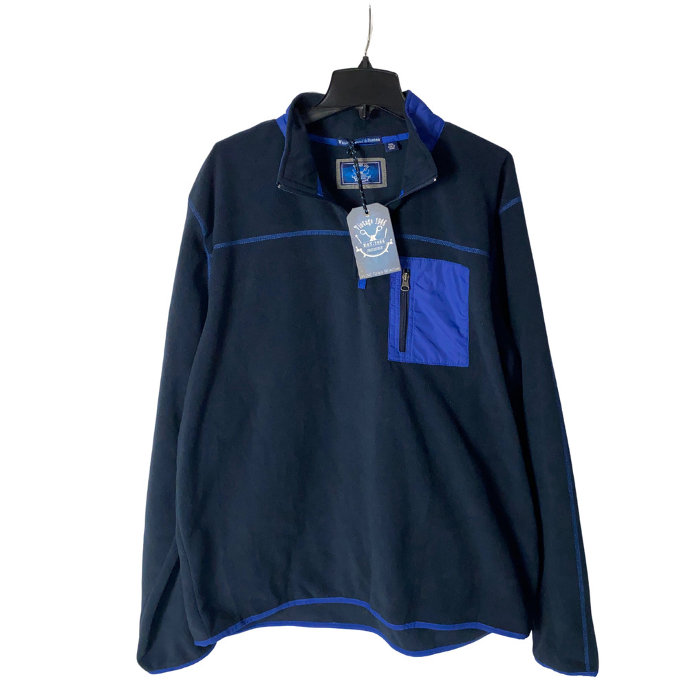 Weatherproof Vintage Royal Blue Navy 1/4 zip pullover size XXL